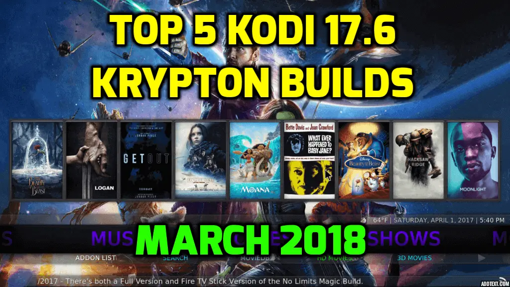 kodi krypton 17.6 builds