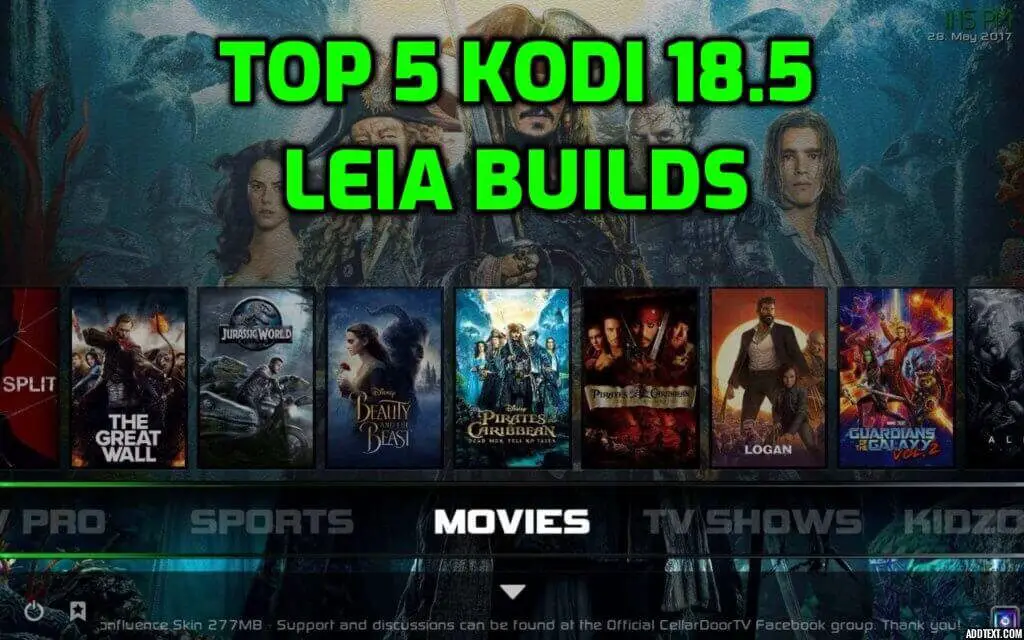 Top 5 Kodi 18.5 Leia Builds December 2019 Kodi Tutorials