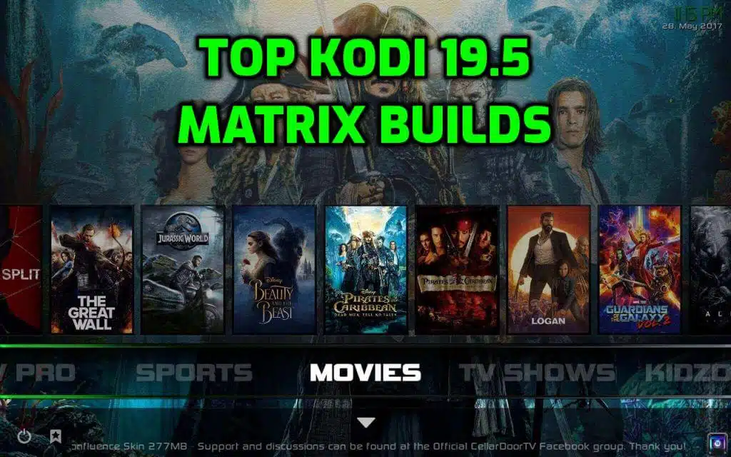 Best Kodi 19.5 Matrix Builds 2023